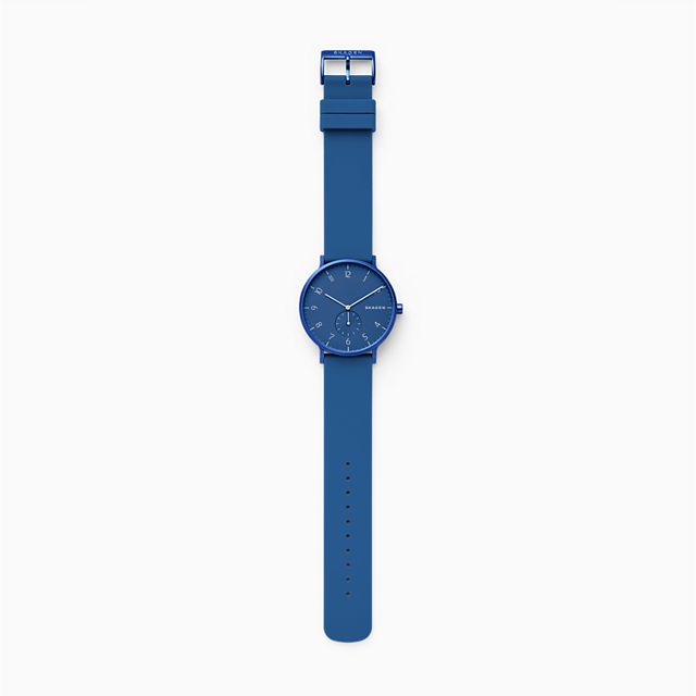 Skagen SKW2817 นาฬิกาผู้หญิง Aaren Kulor Blue Silicone Quartz Women's Watch