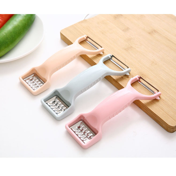 ที่ปลอกเปลือก ที่ปอกผลไม้ 2 in 1 ที่ปอกแตง ปอกมะละกอ ที่ขูดมะละกอ ที่ซอยมะละกอ