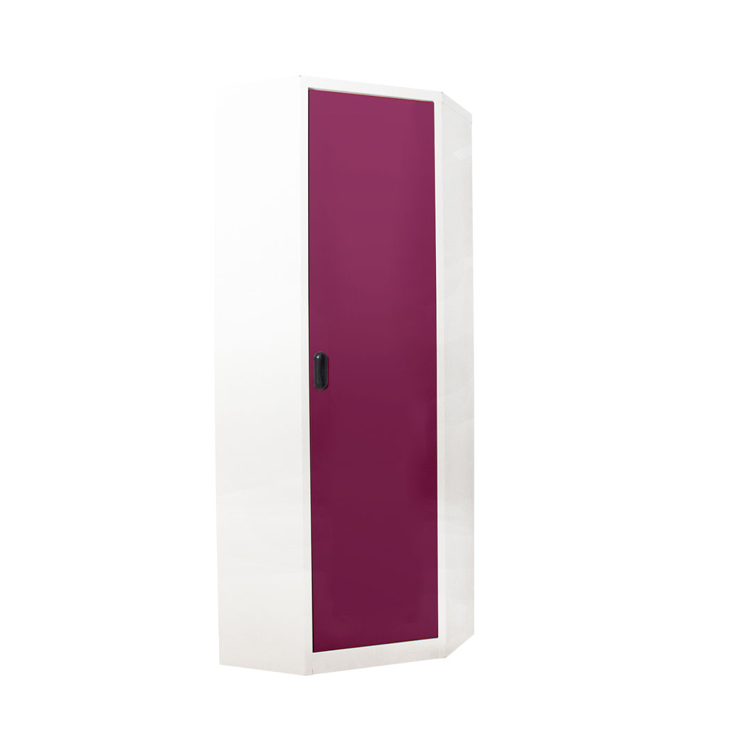 ตู้หนังสือเข้ามุม KIOSK บานเปิดทึบ