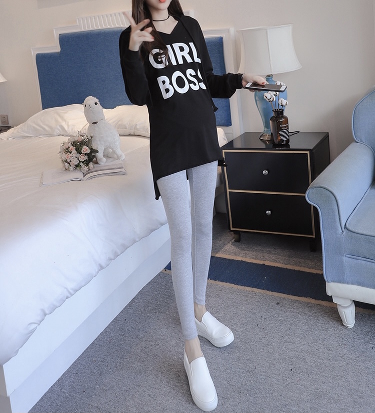 เลคกิ้งคนท้องขายาว ผ้านิ่ม ยืดตัวได้เยอะ ใส่สบาย มีสายปรับขนาดครรภ์ มี3 สี M,L,XL