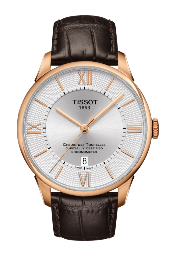 Tissot T099.408.36.038.00 นาฬิกาผู้ชาย T-Classic Chemin Des Tourelles Powermatic 80 COSC Men's Watch