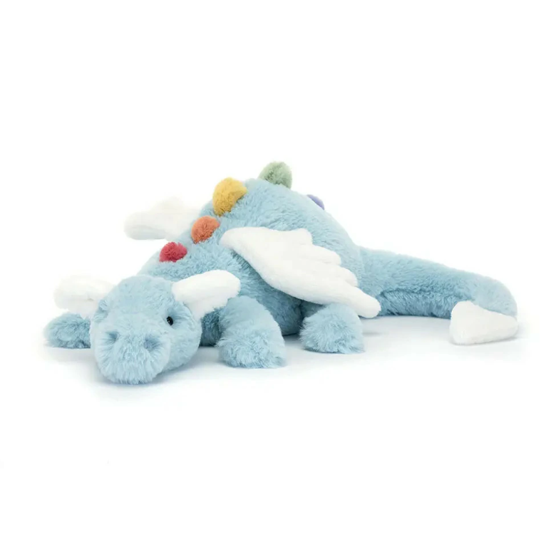 [PRE-ORDER] JELLYCAT Sky Dragon Large 50 cm ตุ๊กตา มังกร สกาย ดราก้อน เจลลี่แคท ジェリーキャット スカイドラゴン 青 カラフル スカイ Lサイズ