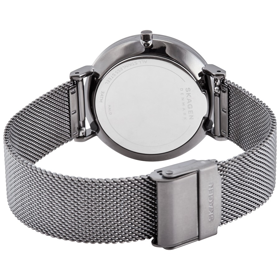 Skagen SKW2814 นาฬิกาผู้หญิง Hald Gunmetal Steel-Mesh Quartz Women's Watch