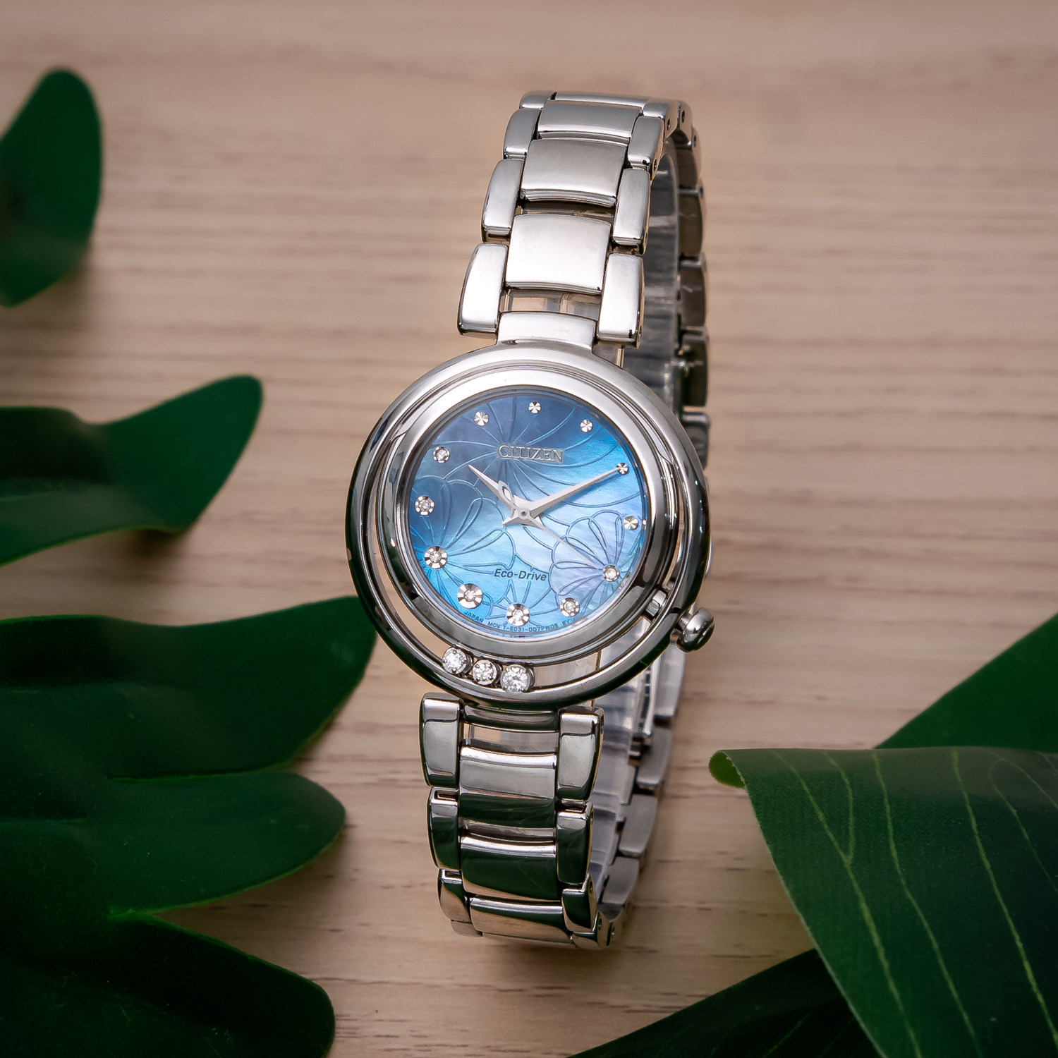 Citizen EM1110-81N นาฬิกาผู้หญิง Eco-Drive Citizen L Diamond Women's Watch