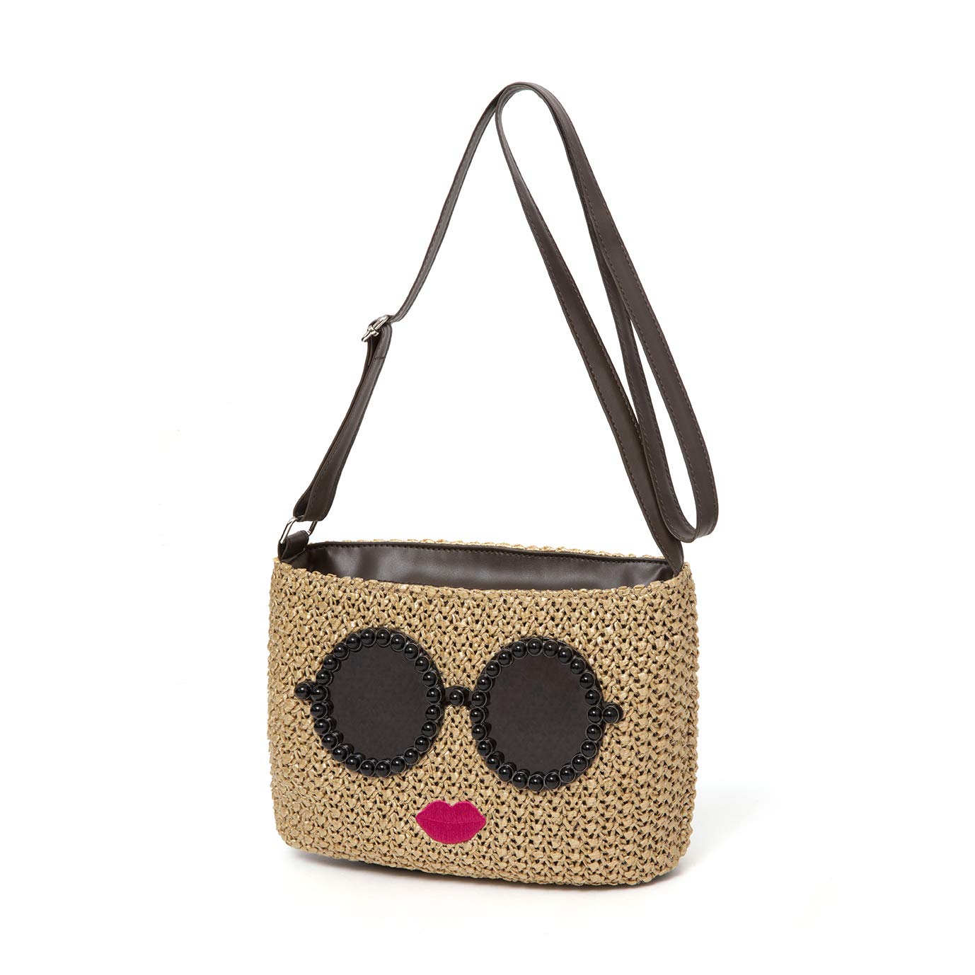 [PRE-ORDER] กระเป๋าสานสีน้ำตาล แบรนด์ a-jolie กระเป๋าสะพาย แว่นดำตาโต นำเข้าจากญี่ปุ่น ajolie BASKET SHOULDER BAG BOOK BROWN ver.