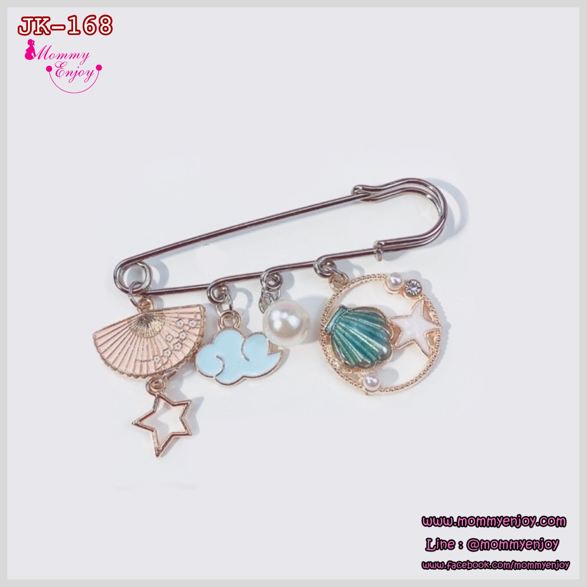 เข็มกลัดติดชุด ติดเพื่อความสวย หรือติดเพื่อความเชื่อสวยลงตัว เซตเกาหลี V2.