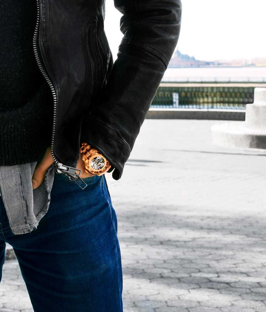 Stuhrling Original 165B2B.334414 นาฬิกาผู้ชาย Stuhrling Original รุ่น 165B2B.334414, Winchester 44 Elite Automatic Skeleton Men's Watch