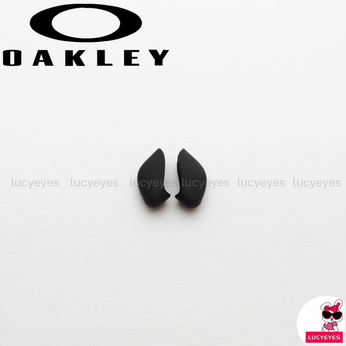 แป้นจมูกแว่น OAKLEY OO9112, FLAK JACKET, OO9153, HALF JACKET 2.0, OO9271 FLAK 2.0, OO9188 (ไม่เอเชีย) สีดำ