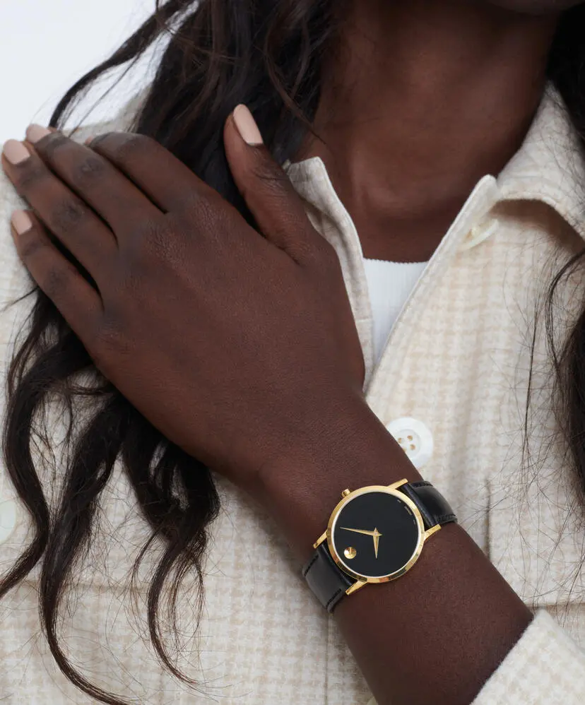 Movado 0607584 นาฬิกาผู้หญิง Classic Museum Quartz Women's Watch