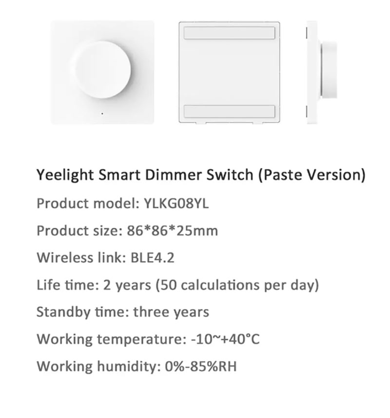 Xiaomi Yeelight Smart Dimmer Switch - สวิทซ์หรี่ไฟ