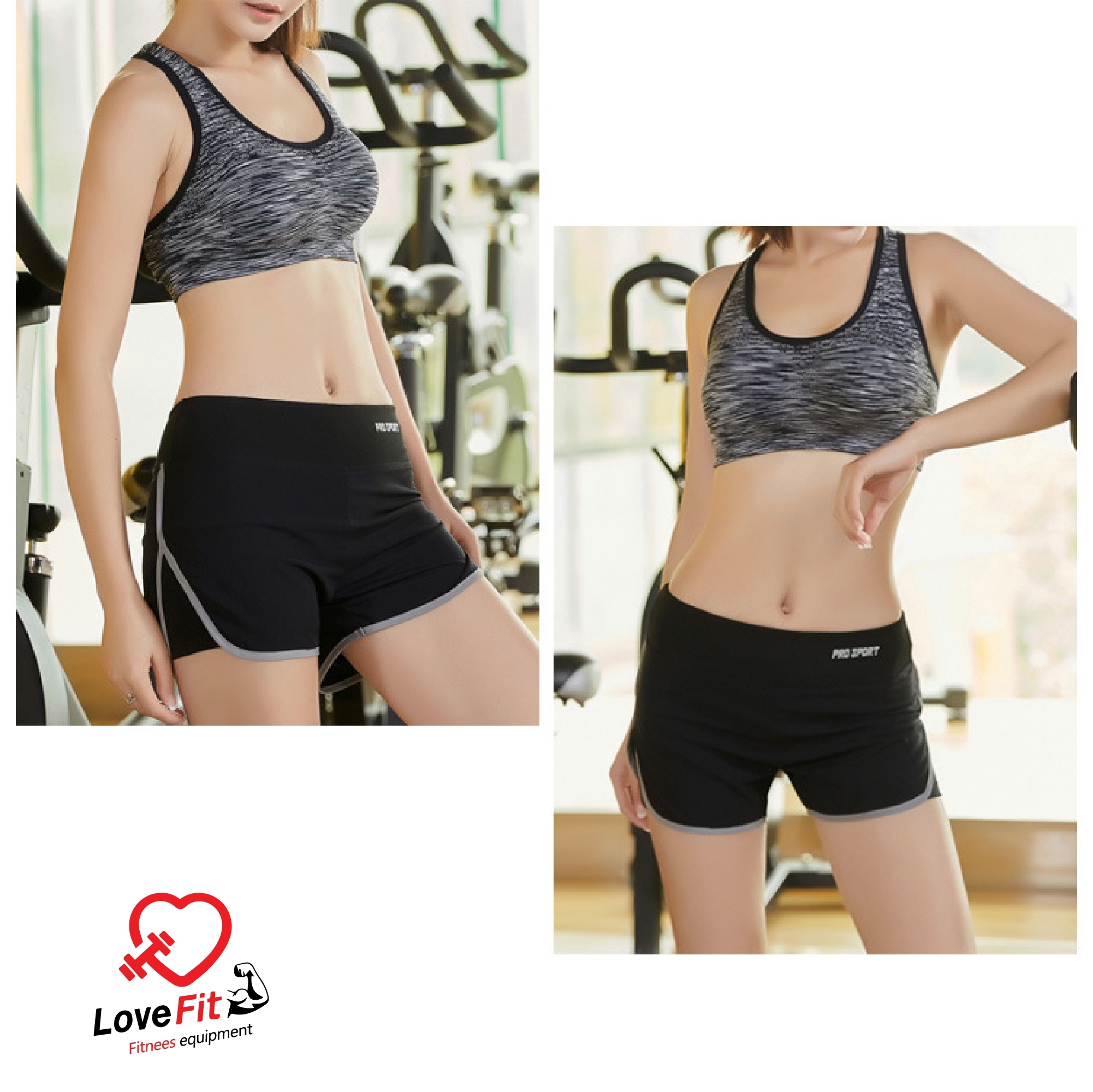 กางเกงออกกำลังกายผู้หญิง กางเกงวิ่งผู้หญิง ขาสั้นมีซับในใส่สบายซับเหงื่อได้ดี