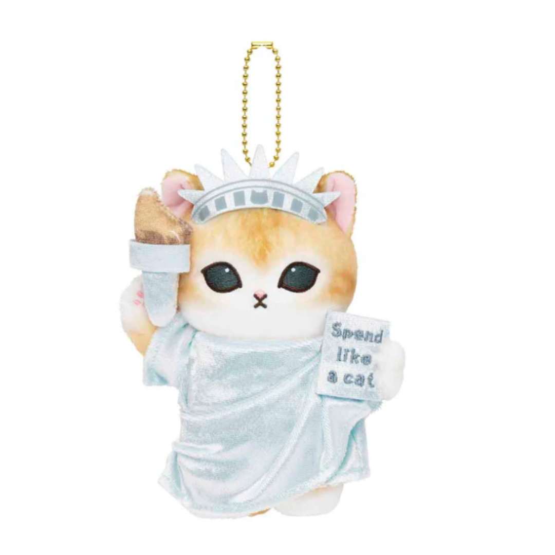 [PRE-ORDER] พวงกุญแจ ตุ๊กตา แมวโมฟุ เทพีเสรีภาพ Mofusand Journey Statue of Liberty Cat Mascot mofusand もふもふジャーニー 自由の女神にゃんマスコット