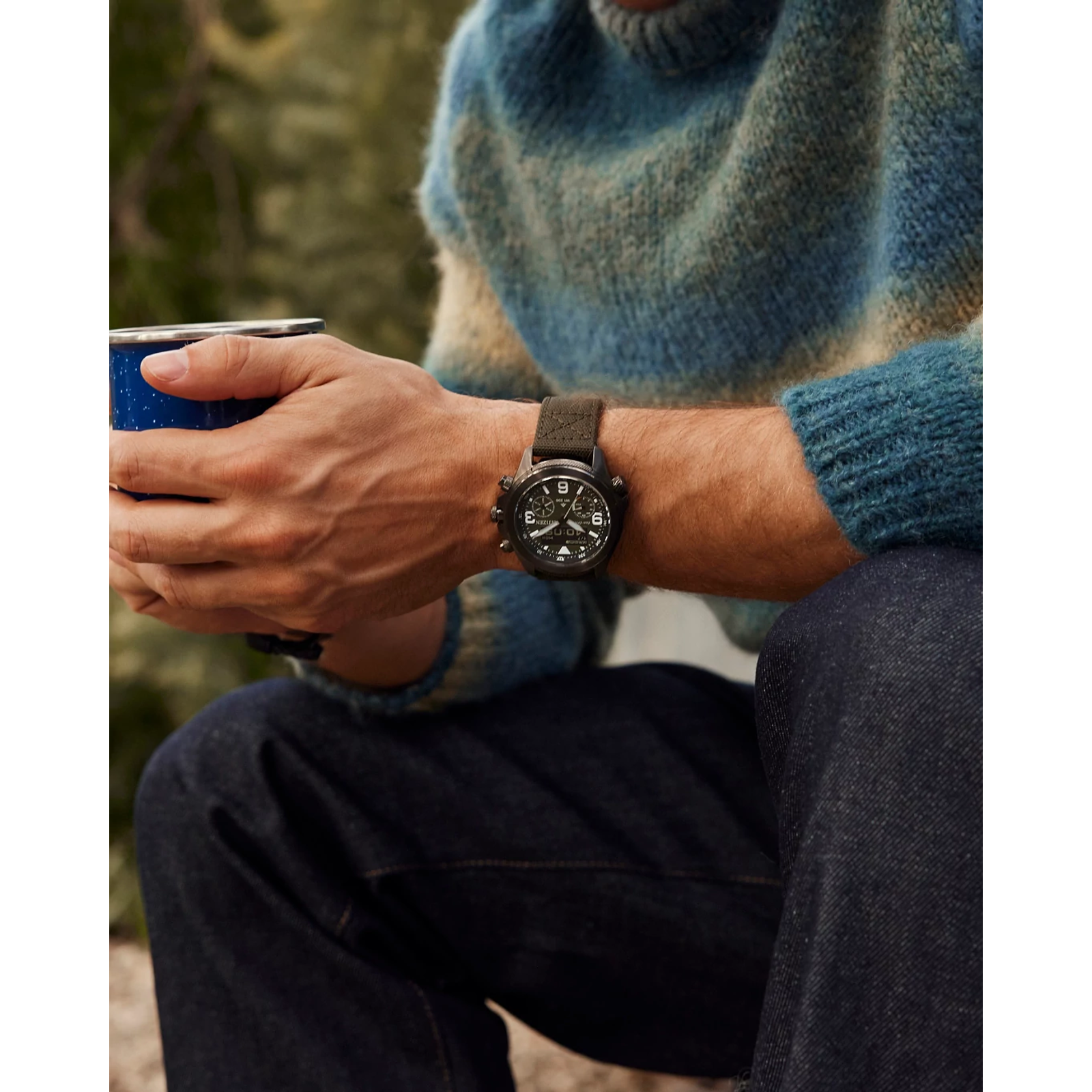 Citizen JV1005-02W นาฬิกาผู้ชาย Promaster Land U822 Eco-Drive Men's Watch