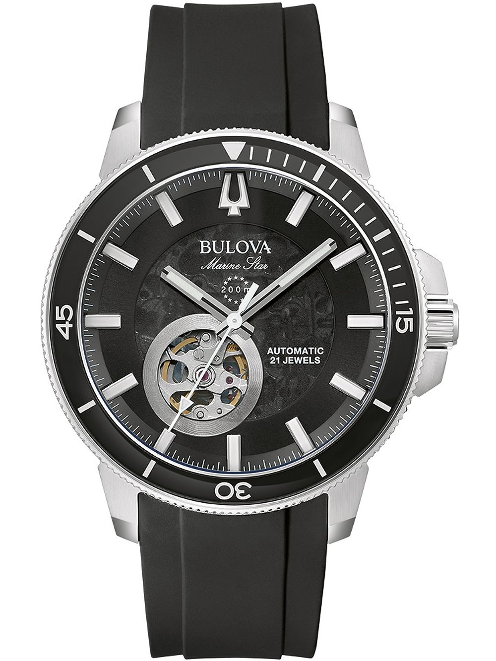 Bulova 96A288 นาฬิาผู้ชาย Marine Star Automatic Men's Watch