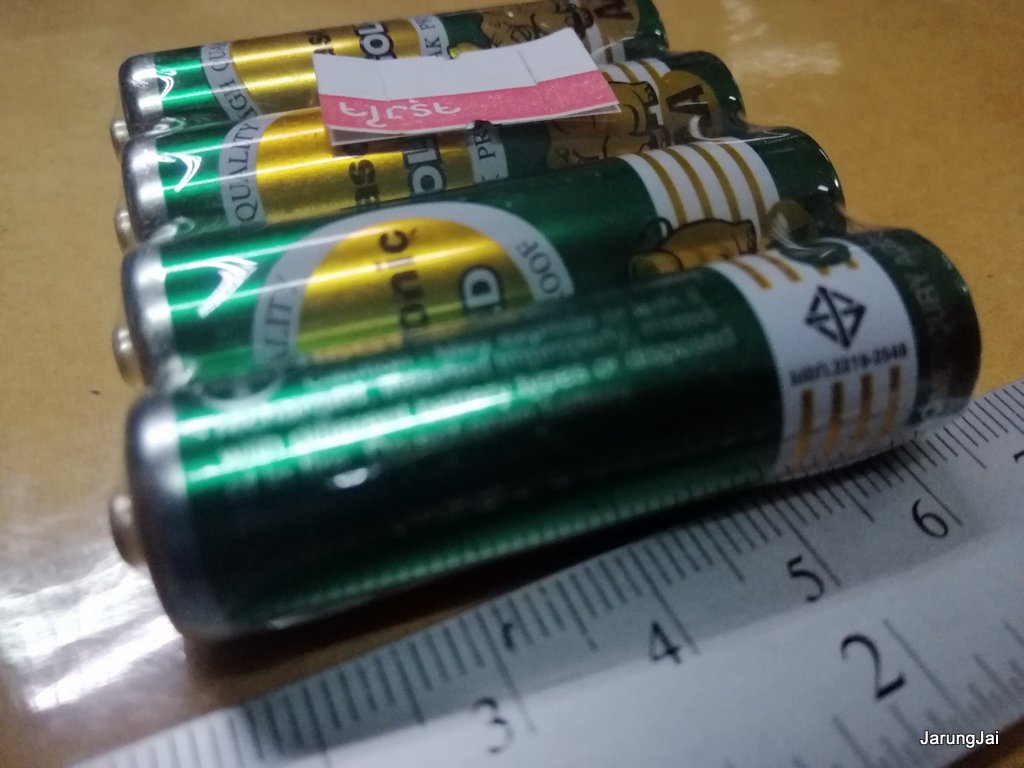 ถ่านไฟฉาย panasonic ของแท้ ก้อนสี่เหลี่ยม, AA และ AAA