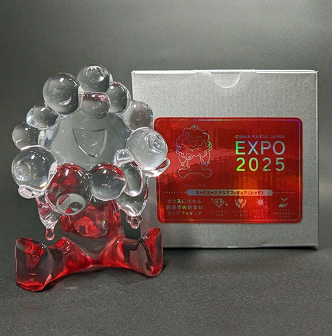 [PRE-ORDER] ฟิกเกอร์ สีใส แดง MYAKU-MYAKU Clear Figure Red งาน Osaka Expo 2025 นำเข้าจากญี่ปุ่น EXPO2025 ミャクミャク クリアフィギュア レッド