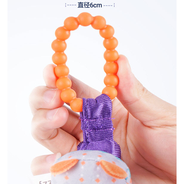 Sozzy ตุ๊กตารูปสัตว์ มีหาง ของเล่นตุ๊กตา ยางกัด กระดิ่งเขย่ามีเสียง ของเล่นเด็กเล็ก