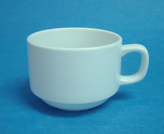 Coffee Cup Stackable,แก้วกาแฟ,ถ้วยกาแฟ(แบบซ้อนกันได้) ความจุ 0.20L.เซรามิคพอร์ซเลน Ceramics Porcelain รุ่น P0273 ทีอาร์พี.เทเบิ้ลแวร์ไทย Trp.Tablewarethai