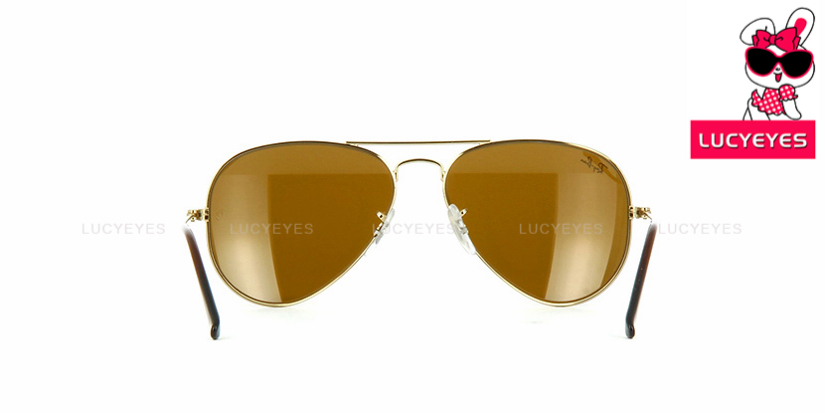 RAYBAN RB3025 001/33 AVIATOR Size 58,62 กรอบทอง เลนส์น้ำตาล 4