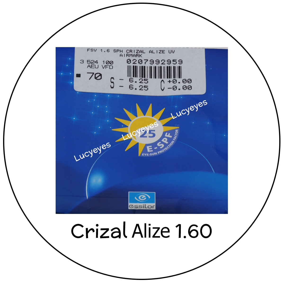 เลนส์ Essilor Crizal Alize 1.6