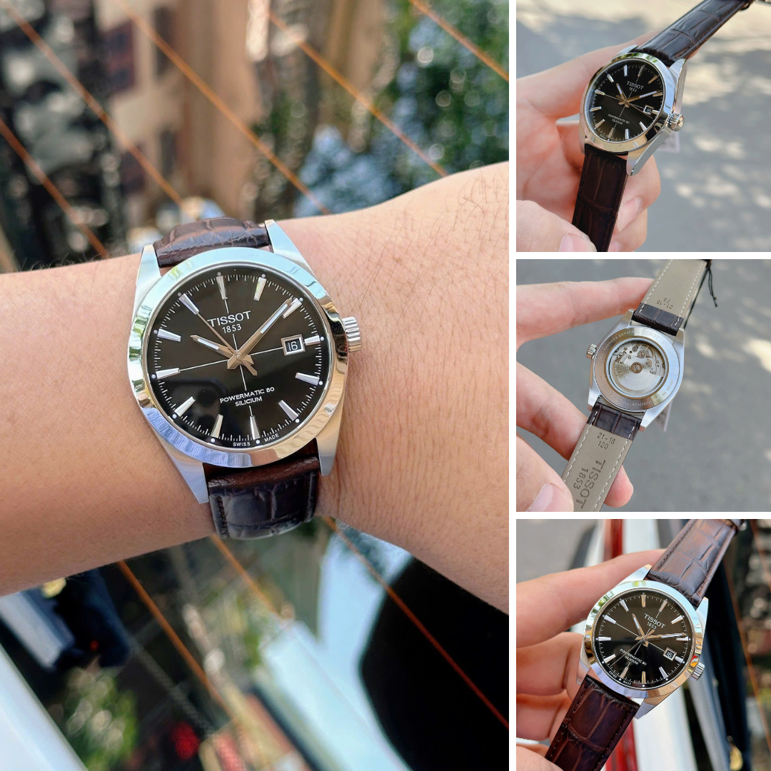 Tissot T127.407.16.051.01 นาฬิกาผู้ชาย Gentleman Powermatic 80 Automatic Men's Watch