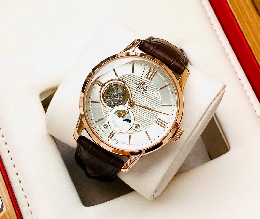 Orient RA-AS0009S10B นาฬิกาผู้ชาย Moonphase Automatic Men's Watch