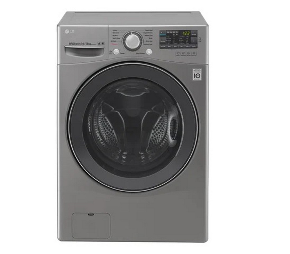 [ผ่อน0% 10ด] LG เครื่องซักผ้าฝาหน้า รุ่น F2514DTGE ระบบ TurboWash™ ความจุซัก 14 กก. / อบ 8 กก. (ชลบุรี ส่งฟรี)