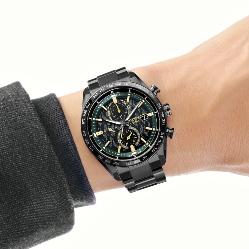 Citizen AT8288-60E นาฬิกาผู้ชาย Attesa Atomic Timekeeping LIMITED EDITION KOSHIEN STADIUM 100th ANNIV Men's Watch