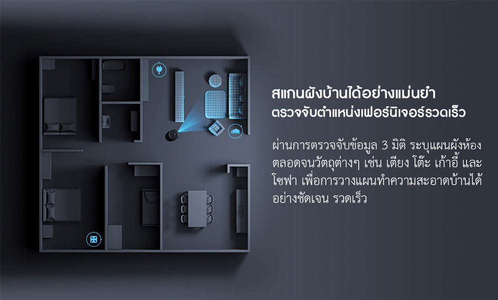 Xiaomi Robot Vacuum-Mop Pro (MJSTS1) - หุ่นยนต์ดูดฝุ่นรุ่นโปร (กวาดและถู) (CN)