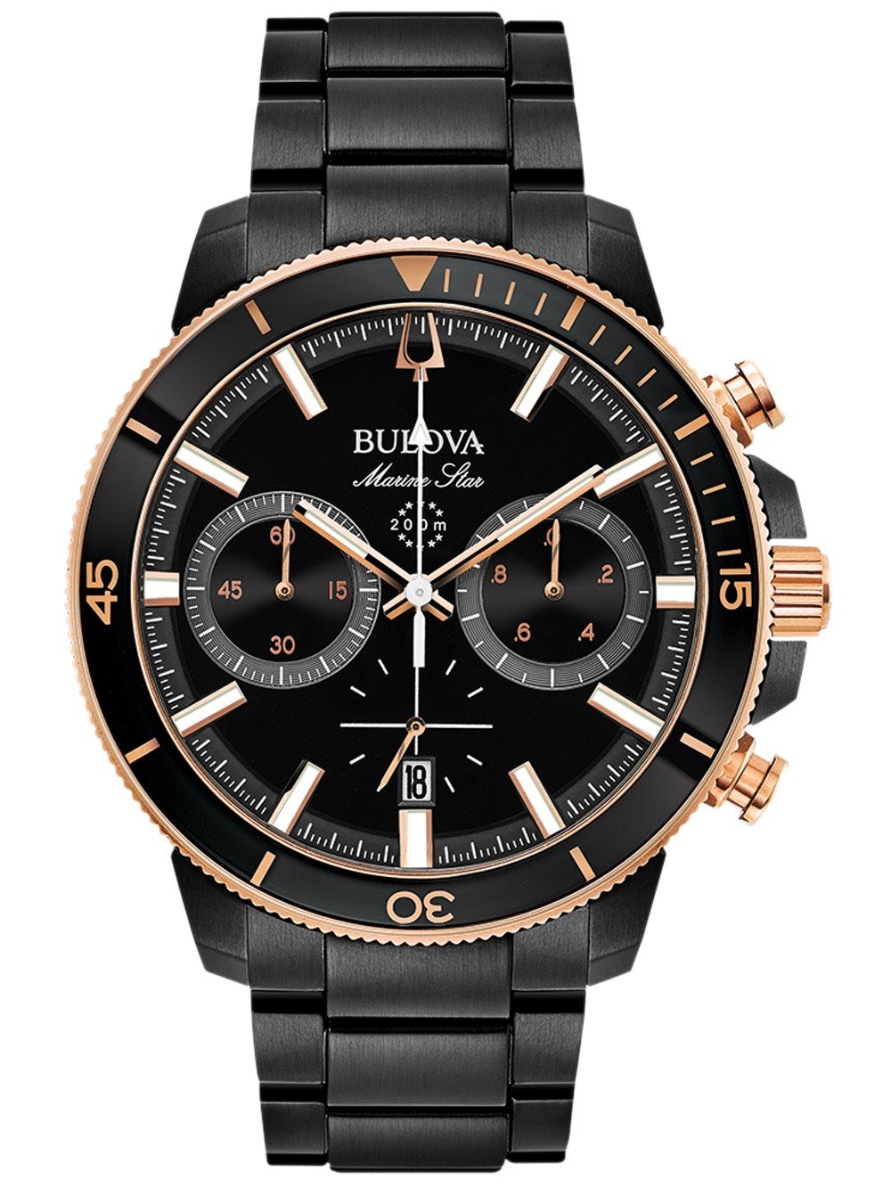 Bulova 98B302 นาฬิาผู้ชาย Marine Star Chronograph Men's Watch