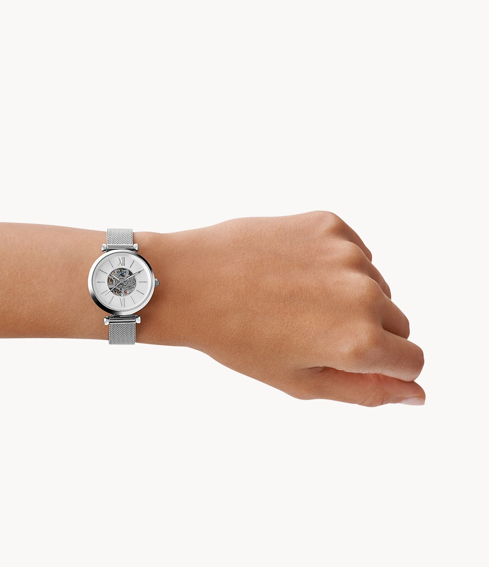 Fossil ME3189 นาฬิกาผู้หญิง Carlie Mini Automatic Rose Women's Watch