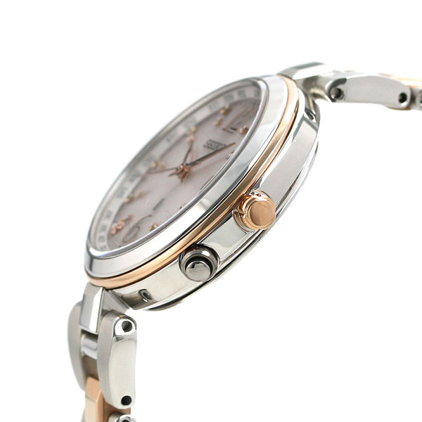 Seiko SSQV048 นาฬิกาผู้หญิง Lukia Solar Radio Controlled Diamond Women's Watch