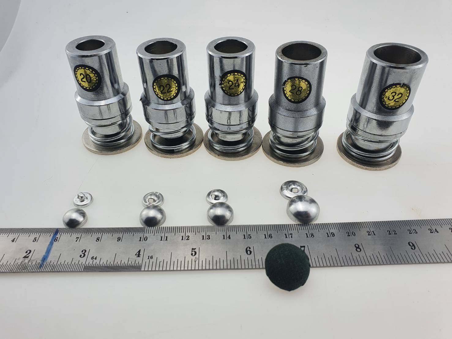 กระดุมปั๊ม อะไหล่กระดุม บล็อกกระดุม กระดุมผ้าแบบนูน กระดุมผ้าอุปกรณ์การทำกระดุมผ้าสำหรับชุดไทย