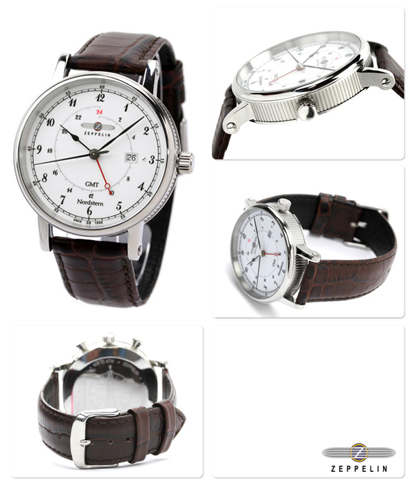 Zeppelin 7546-1 นาฬิกาผู้ชาย Zeppelin Model 7546-1, Series Nordstern Quartz Men's Watch Made In Germany