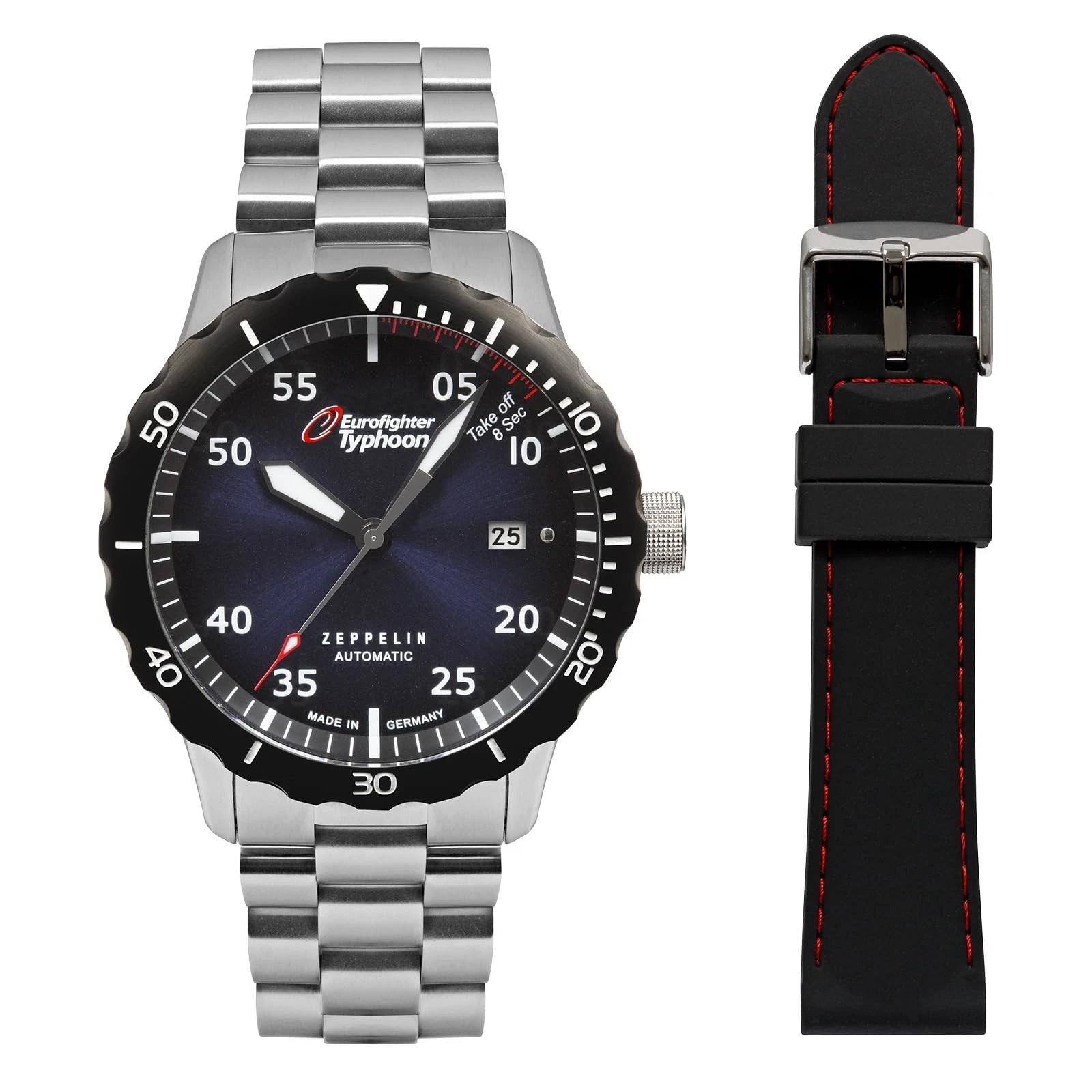 Zeppelin 7268M-3 นาฬิกาผู้ชาย Eurofighter Typhoon Automatic Men's Watch