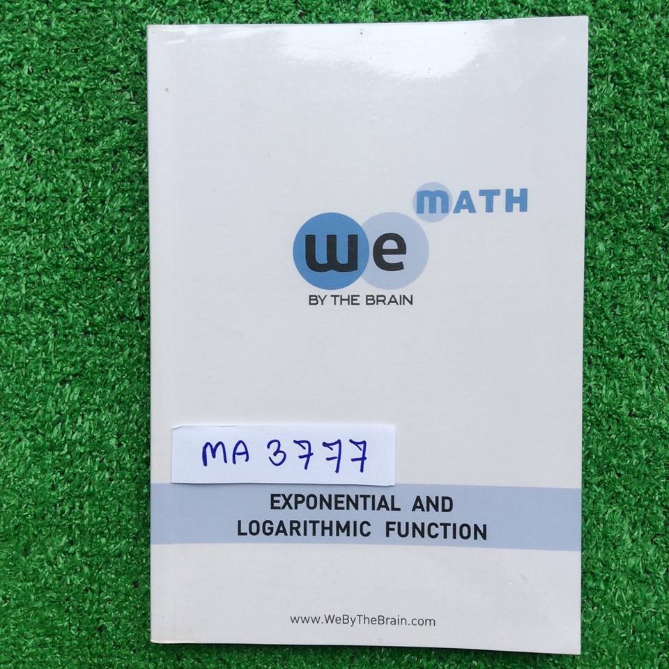 MA3777 [เดอะเบรน The Brain] ฟังก์ชันเอกซ์โพเนนเชียลและลอการิทึม มีเนื้อหาและโจทย์ คนเรียนบอกจดครบตามที่สอน มีข้อว่างค่อนข้างมากเพราะให้ทำเอง ส่วนแบบฝึกหัดAssignment ในเล่มมีเฉลยละเอียดทุกข้อ ขาย 350฿
