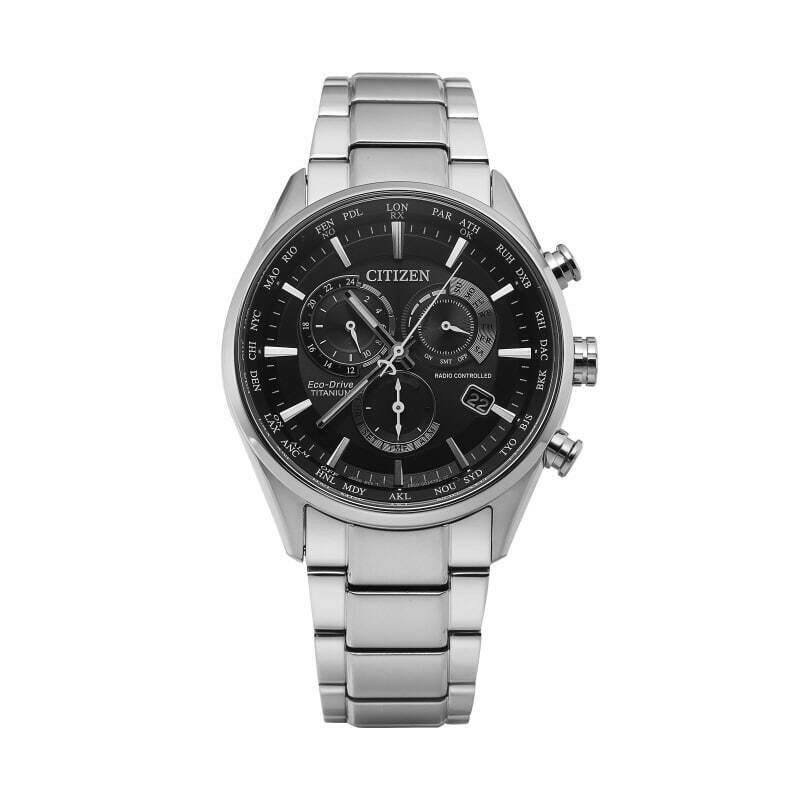 Citizen CB5020-87E นาฬิกาผู้ชาย Eco-Drive Radio Controlled Chronograph Titanium Men's Watch