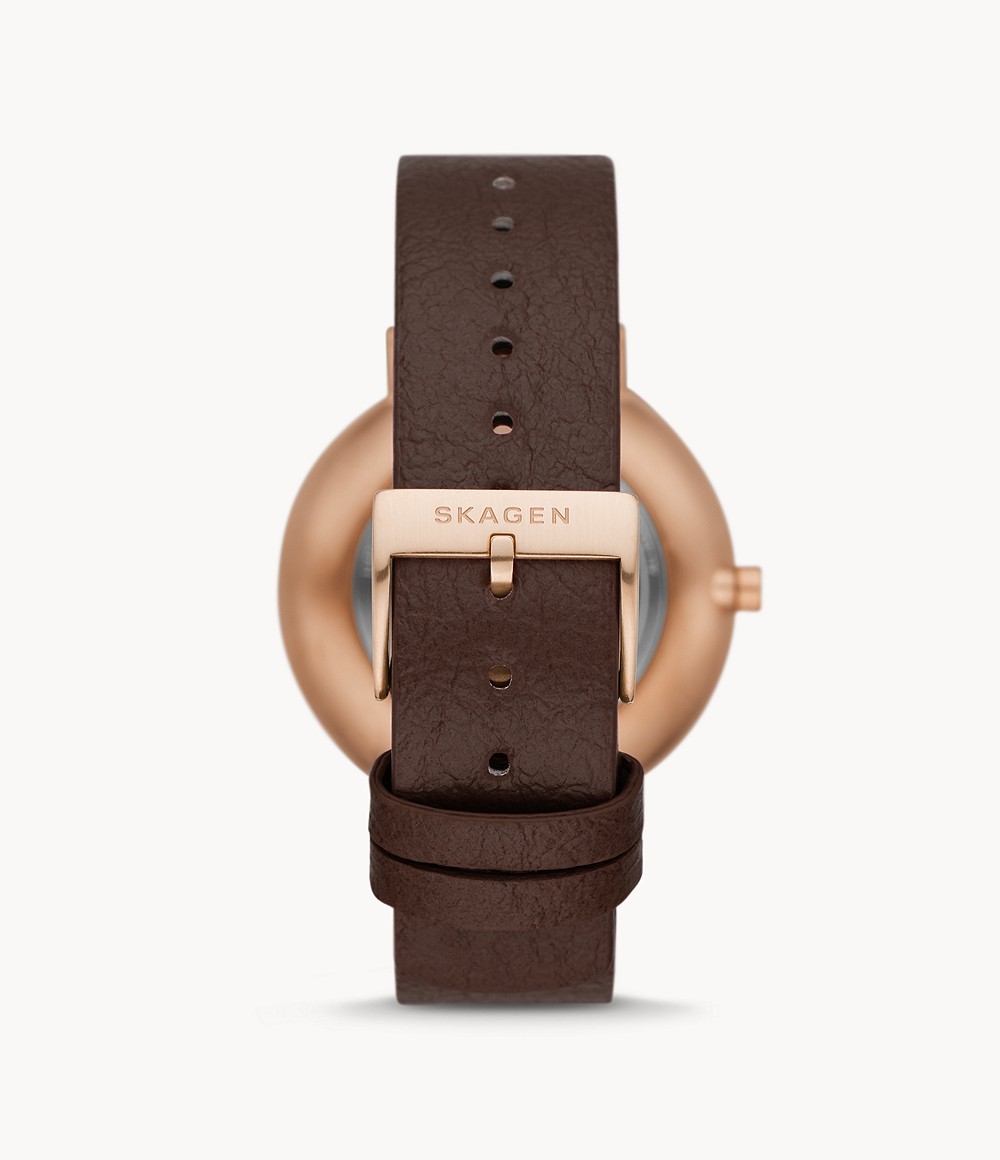 Skagen SKW2971 นาฬิกาผู้หญิง Aaren Naturals Wine Strap Quartz Women's Watch