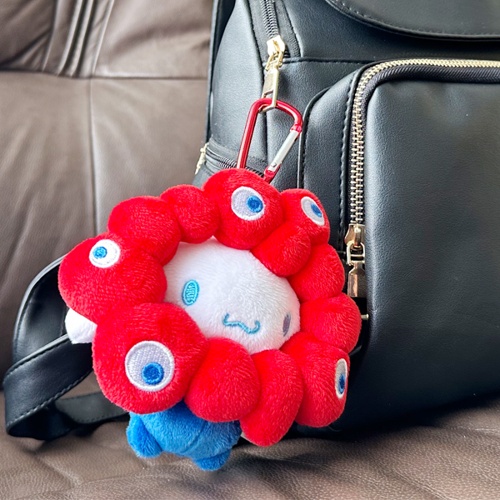 [PRE-ORDER] พวงกุญแจ ตุ๊กตา Cinnamoroll x MYAKU-MYAKU Official Mascot Keychain งาน Osaka Expo 2025 นำเข้าจากญี่ปุ่น EXPO2025 サンリオキャラクターズ ミャクミャクなりきりぬいぐるみBC シナモロール