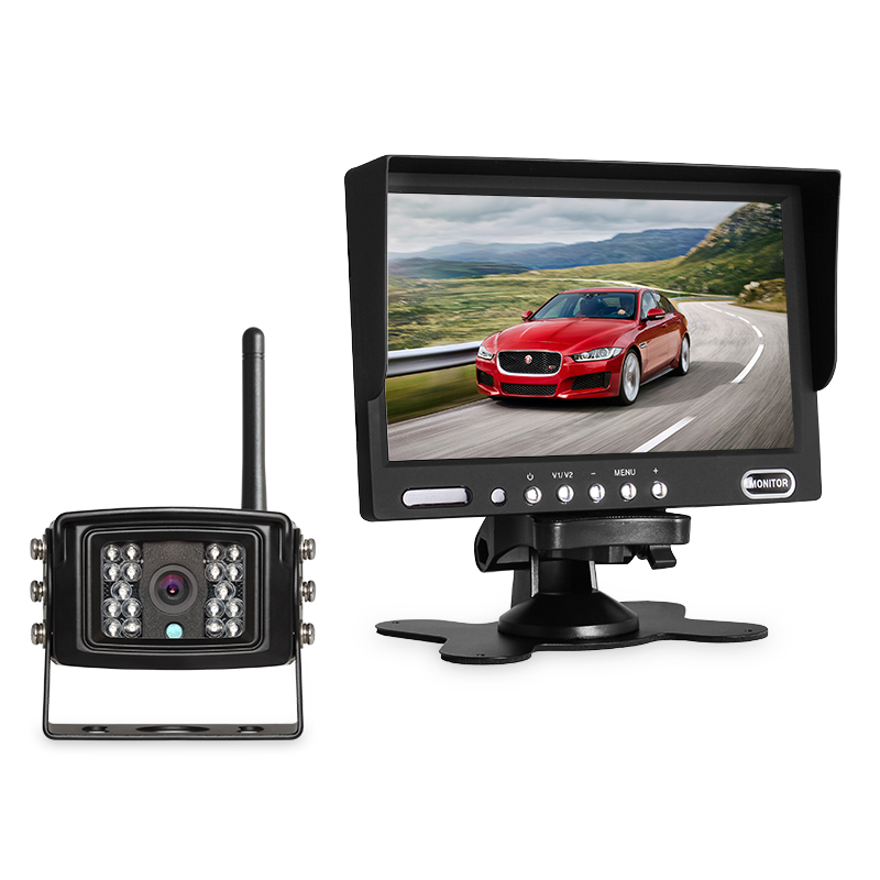 กล้องถอยสำหรับรถบรรทุกพร้อมจอ 7นิ้ว เลนส์กว้างกันน้ำระดับคมชัดเป็น CCD