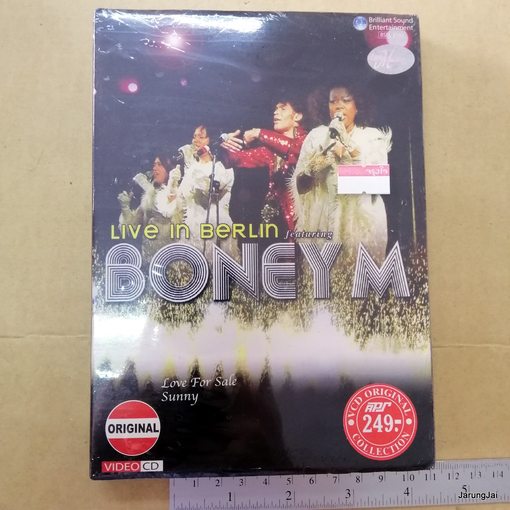 vcd boney m live in berlin featurign love for sale sunny take the heat off me concert vcd aps s inter