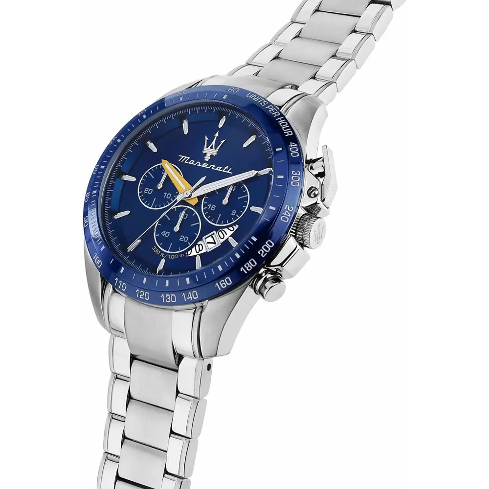 Maserati R8871612039 นาฬิกาผู้ชาย Traguardo Modena Edition Quartz Men's Watch + สายยาง