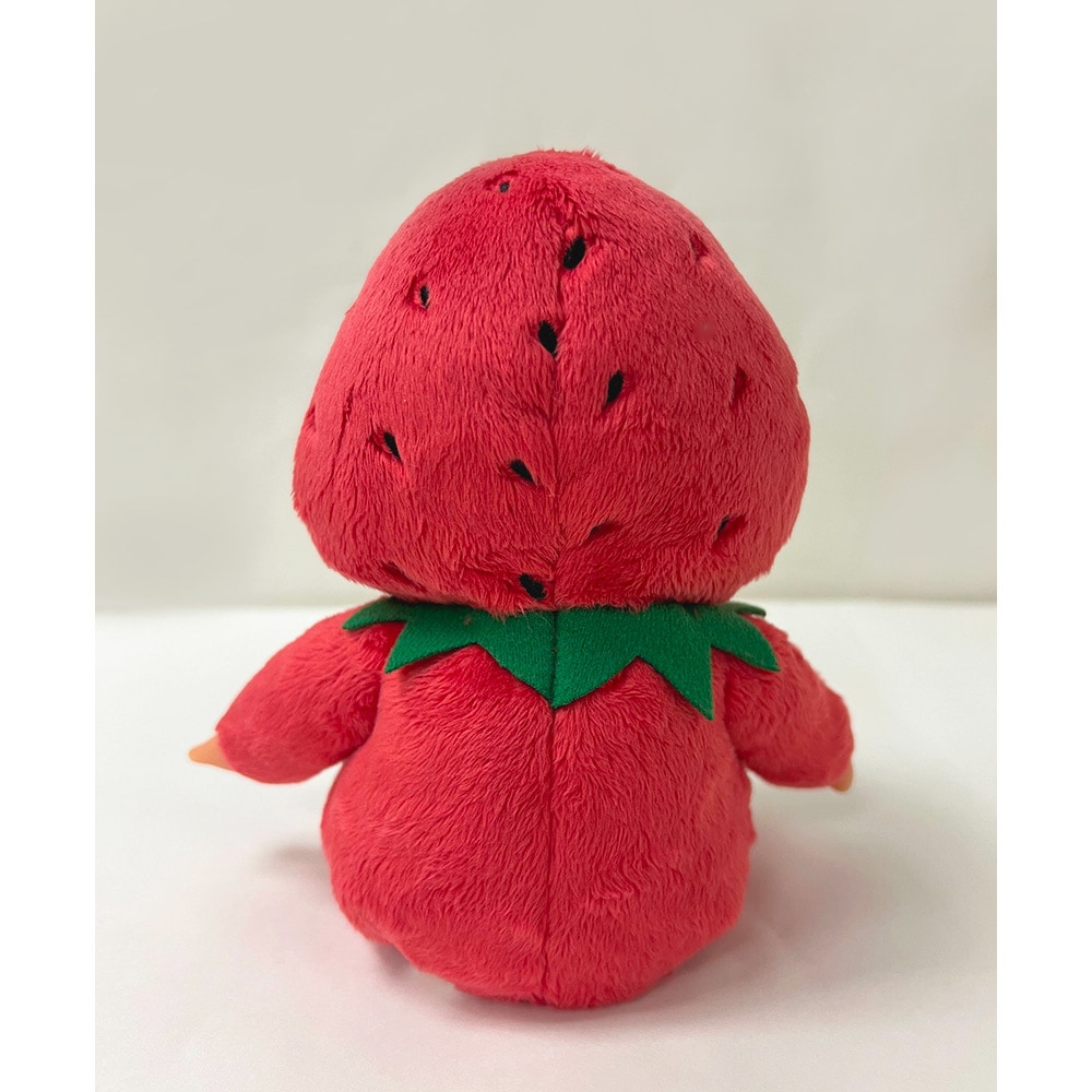 [PRE-ORDER] ตุ๊กตา ม่อนชิชิ สตรอว์เบอร์รี่ อะมะโอ ท่านั่ง Size S Monchhichi Fukuoka Amaou Strawberry ご当地モンチッチ 福岡 あまおういちご