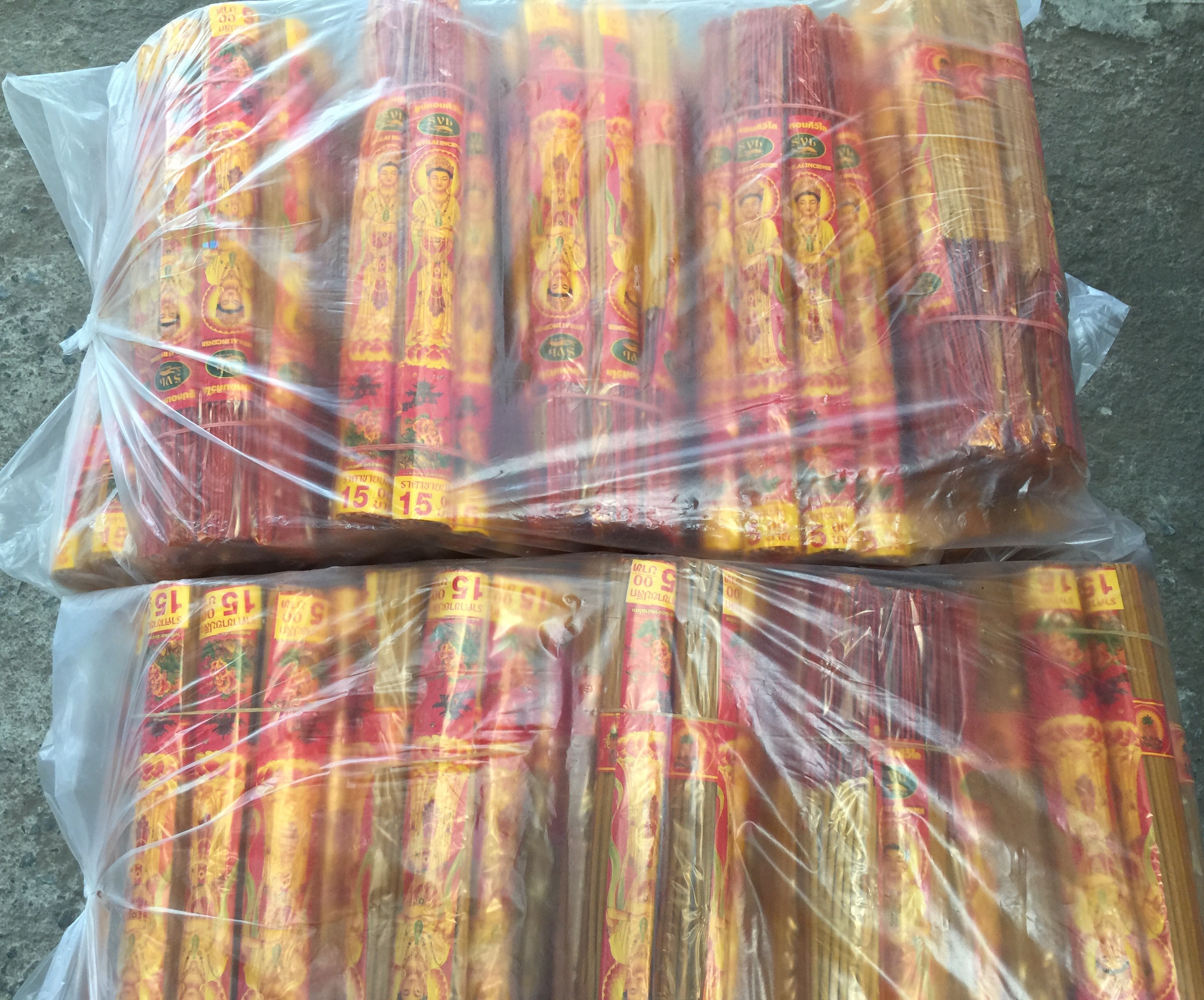 ธูปกำ 15 บาท(100 กำ)ถุงละ