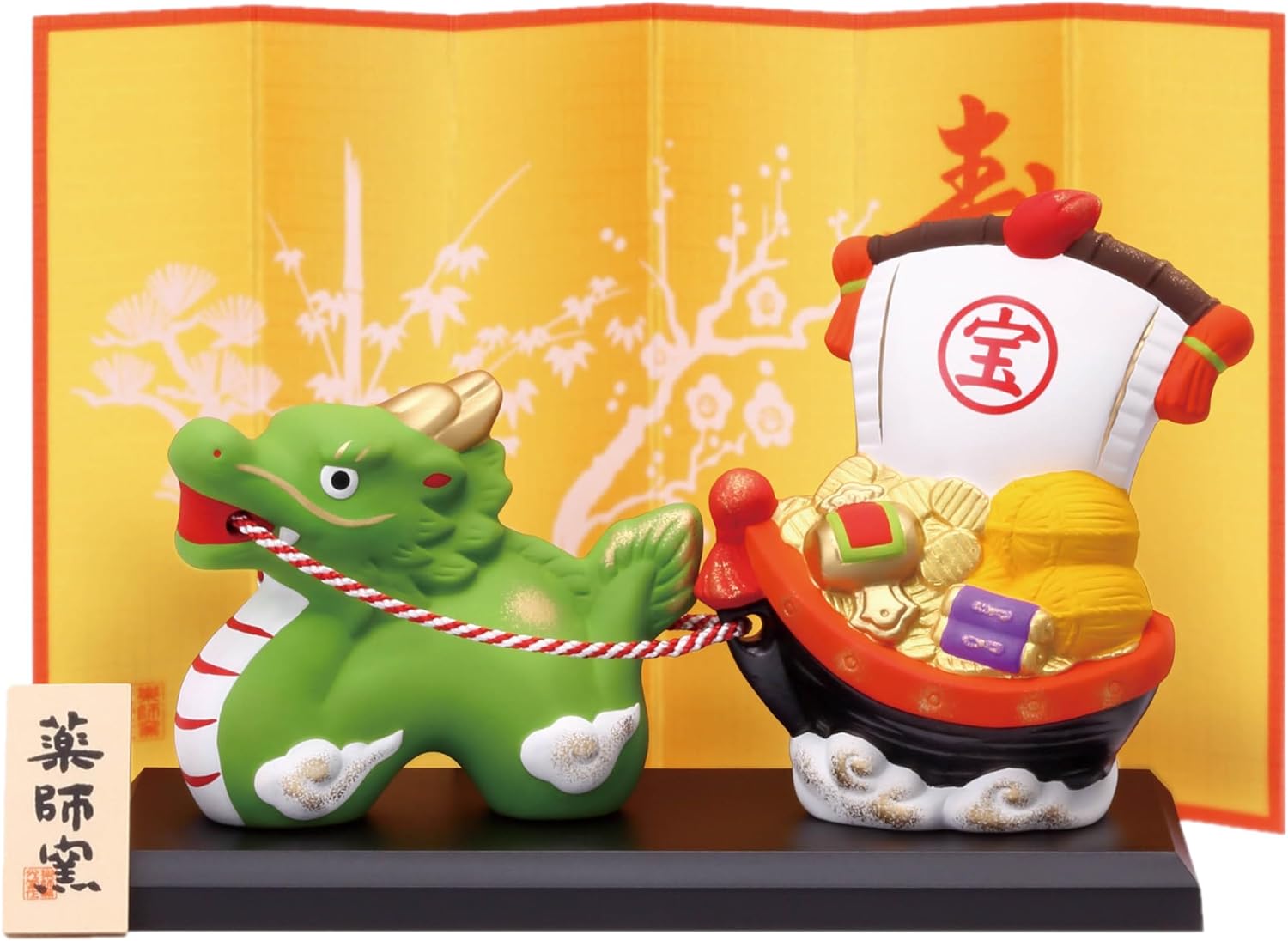 [พร้อมส่ง] มังกรเขียว ขนเรือสมบัติ ของมงคลญี่ปุ่น ฮวงจุ้ยโต๊ะทำงาน เสริมโชคลาภ นำเข้าจากญี่ปุ่น Dragon Zodiac