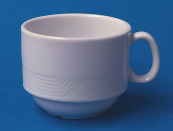 แก้วกาแฟ,แก้วกาแฟซ้อนกันได้ Coffee cup Stackable ขนาด 16 CM.เซรามิคพอร์ซเลน Ceramics Porcelain รุ่น P1910