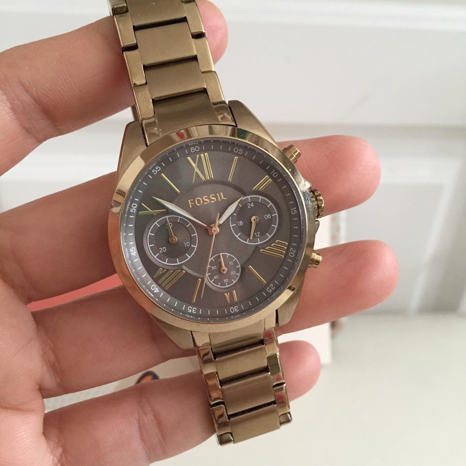 นาฬิกาข้อมือสตรี Women Chronograph Stainless Steel Watch ของแท้