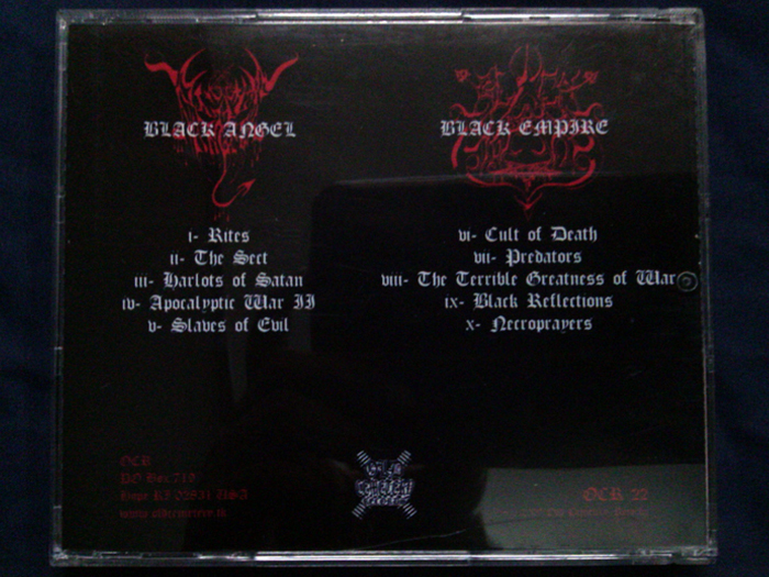 BLACK ANGEL/BLACK EMPIRE'Split' CD.