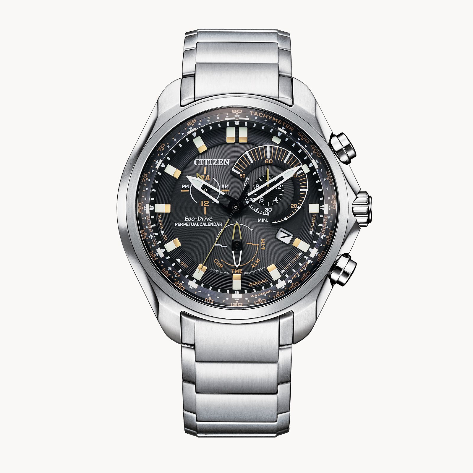 Citizen BL5600-53E นาฬิกาผู้ชาย Sport Chronograph Perpetual Calender Eco-Drive Men's Watch