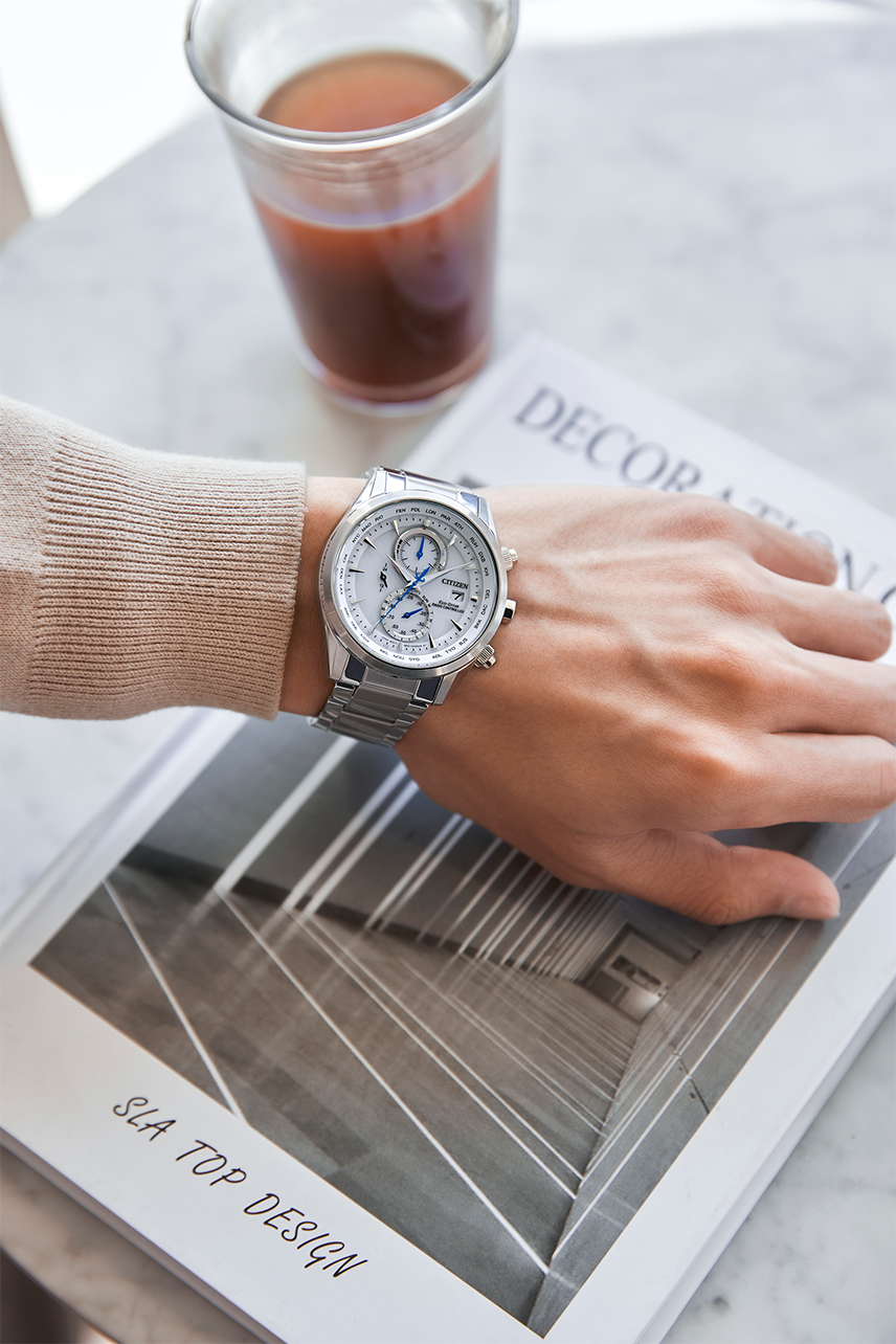 Citizen AT8260-85A นาฬิกาผู้ชาย Radio Controlled Eco-Drive Men's Watch